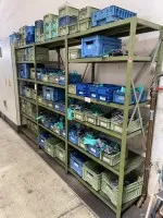 1 shelf rack, approx. 3 linear m, plug-in system