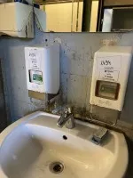2 hand hygiene dispensers, wall-mounted - collection after approval