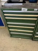 1 metal tool drawer cabinet, 8 drawers