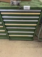 1 metal tool cabinet, 7 drawers