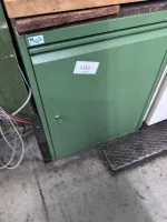 1 metal tool cabinet, low