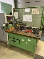 1 workbench with vice and tool back panel