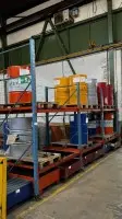 1 rayonnage à palettes, env. 5 m linéaires