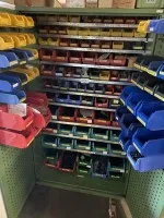 3 metal tool cabinets with a total of