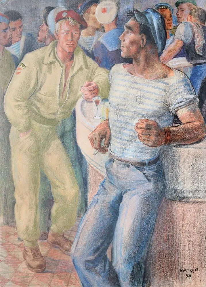 Queere Moderne. – Matrosen und Soldaten in einer Bar