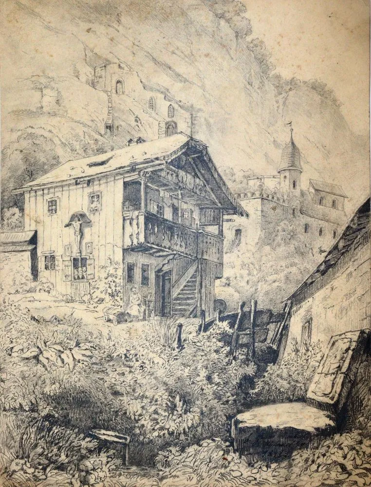 Kolekcja – 30 arkuszy rysunków z XIX