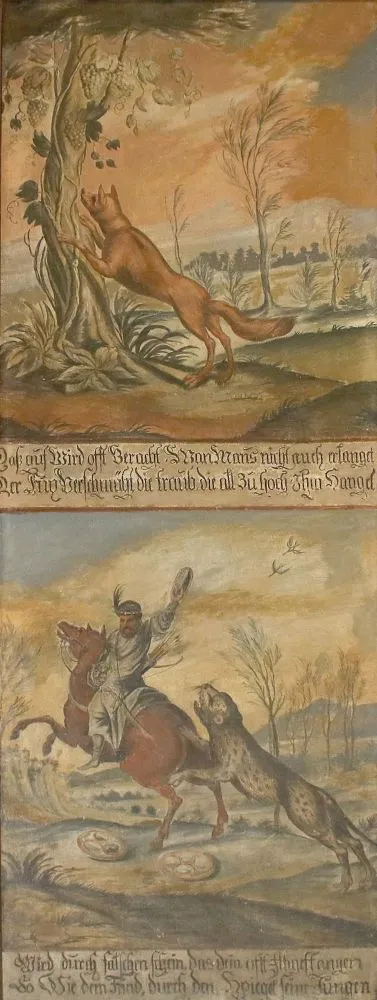 Sinnbildliche Szenerie. – 17./18