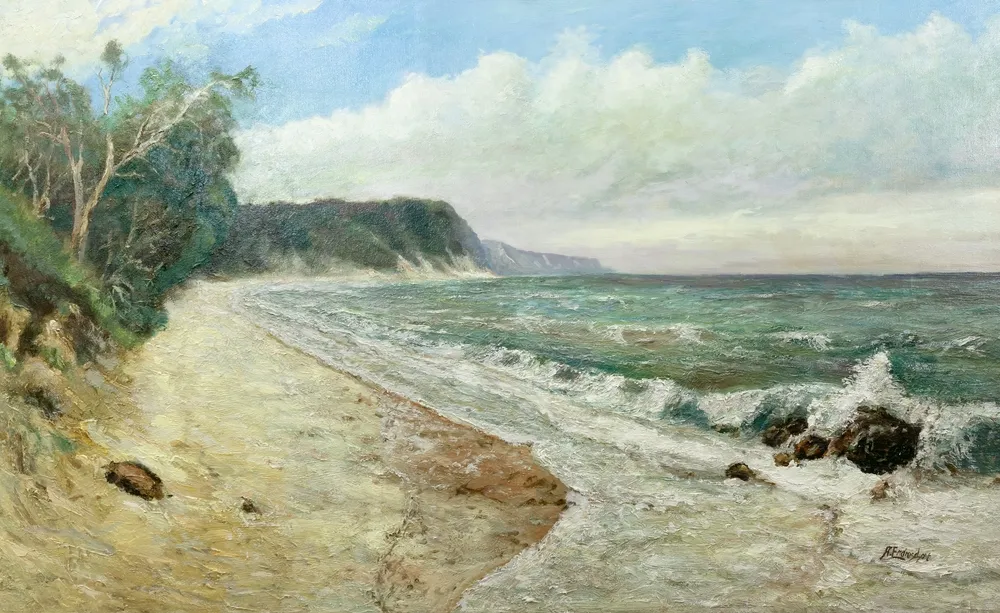 Endruschat, August (1899 Waldberg, Kreis Ragnitz, heute eine Wüstung in Baltupenai, Litauen - 1990 Berlin) Steilküste, wohl Ostsee