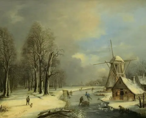 Straaten, Bruno van (1786 Utrecht - 1870 ibid.) – Eisvergnügen