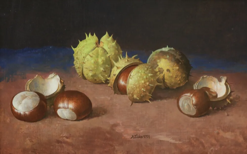 Tübke, Angelika (1935 Dessau, vit à Dalliendorf) – Châtaignes