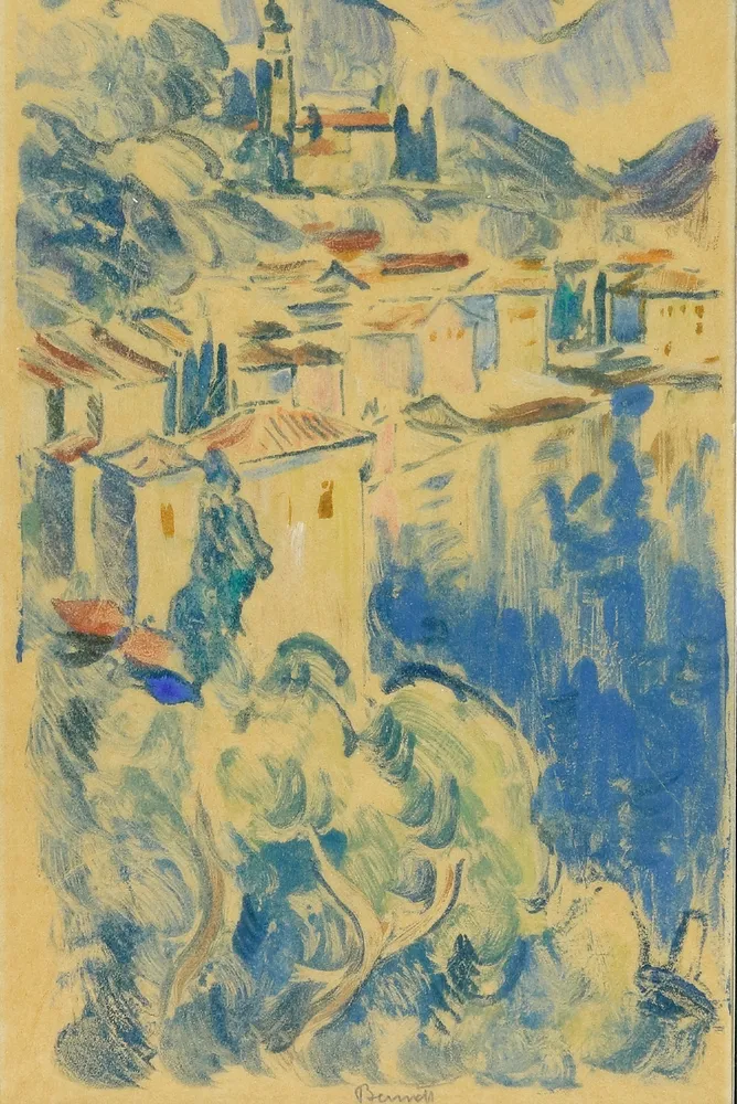 Berndt, Siegfried (1880 Görlitz - 1946 Dresde) – Ville au bord du lac de Garde