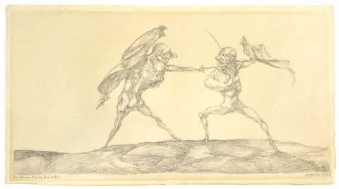 Zander, Heinz (1939 Wolfen - 2024 Leipzig) – Les petits escrimeurs pour Callot
