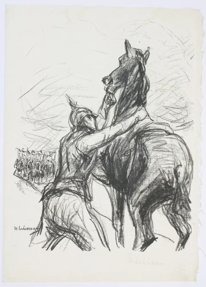 Liebermann, Max (1847 Berlin - 1935 ebd.) – Wohlauf, Kameraden, aufs Pferd, aufs Pferd