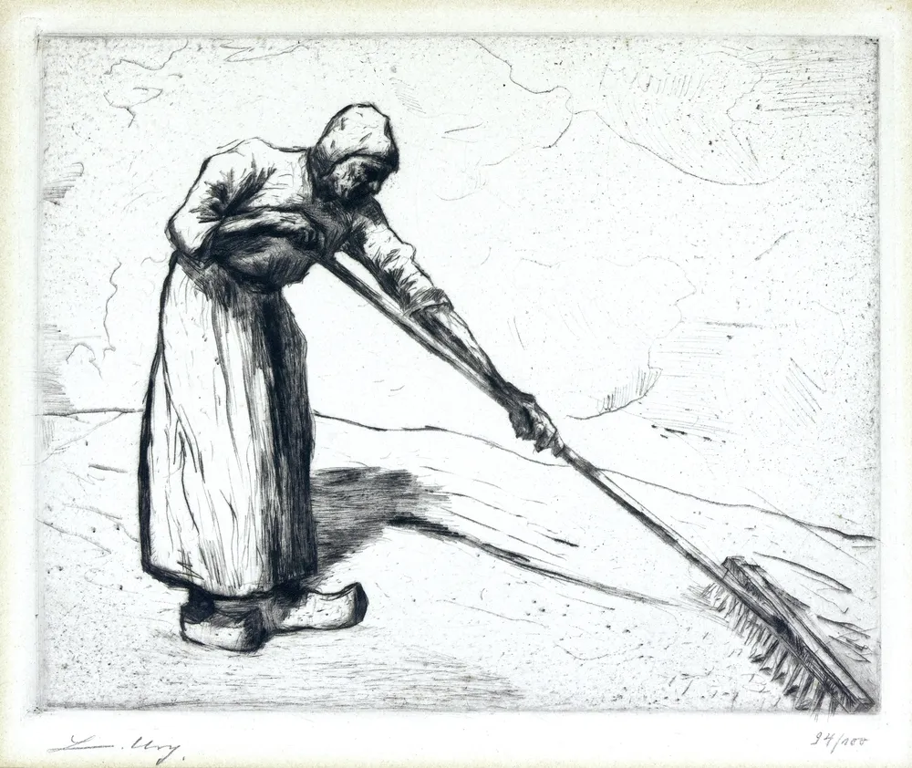 Ury, Lesser (1861 Birnbaum - 1931 Berlijn) – Hollandse boerin met hark