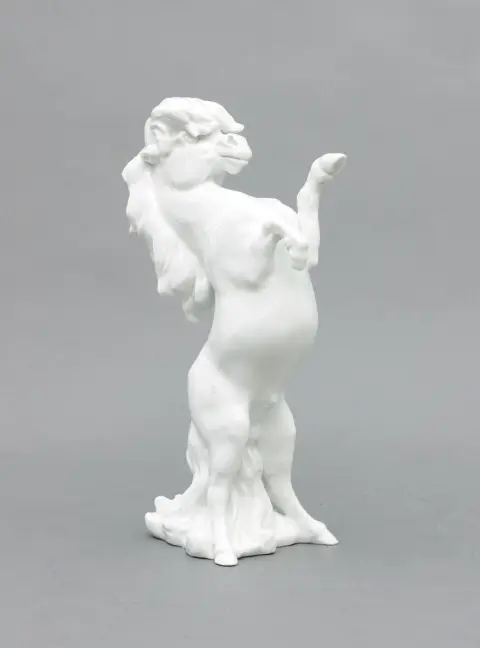 Figurine, Meissen, 2e moitié 20e s. Poney cabré