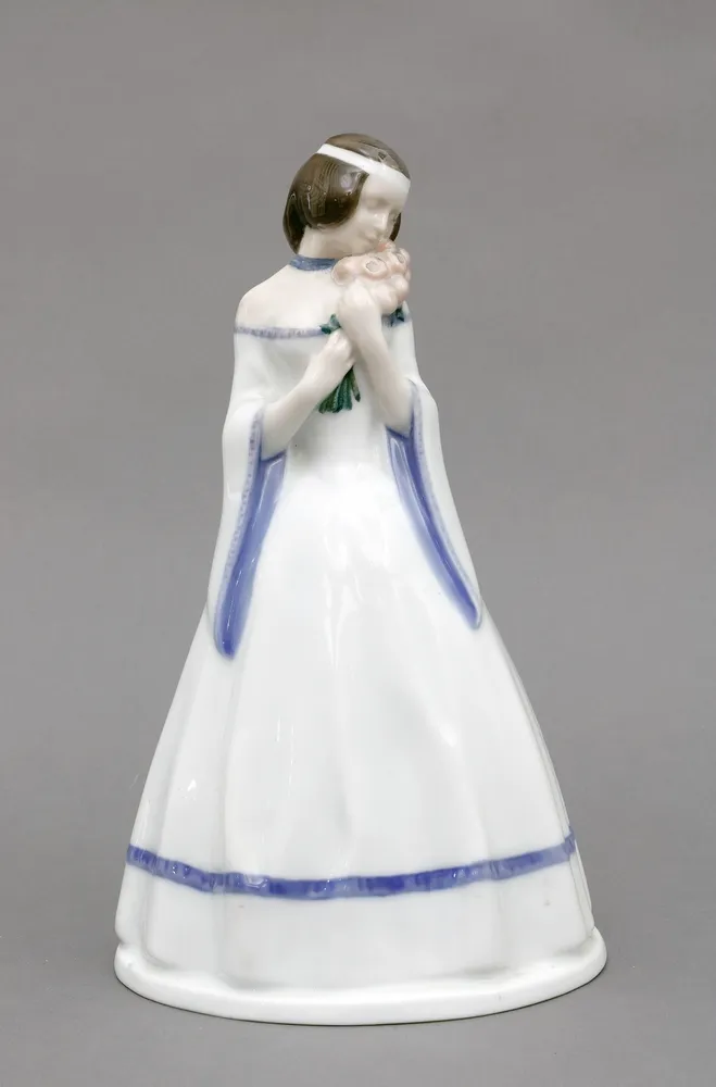 Figuur, Rosenthal, Selb, circa 1914, rozen