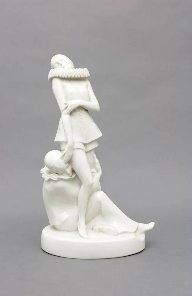 Figurengruppe, Schwarzburger Werkstätten, Rudolstadt, 1. Hälfte 20. Jh. Aschermittwoch