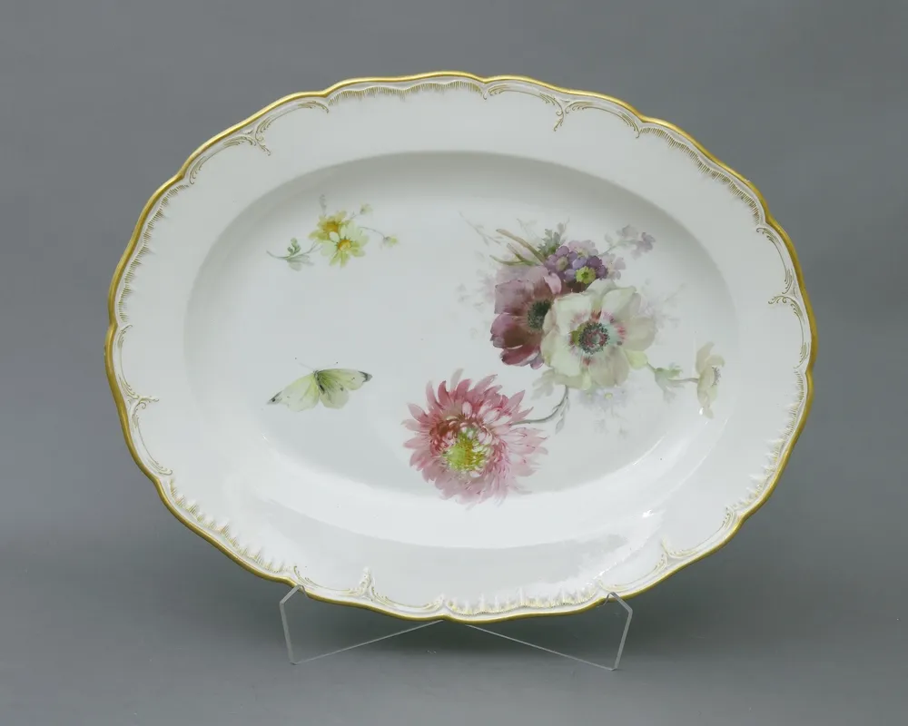Plateau, grand, KPM Berlin, 1849 - 1879 Ovale