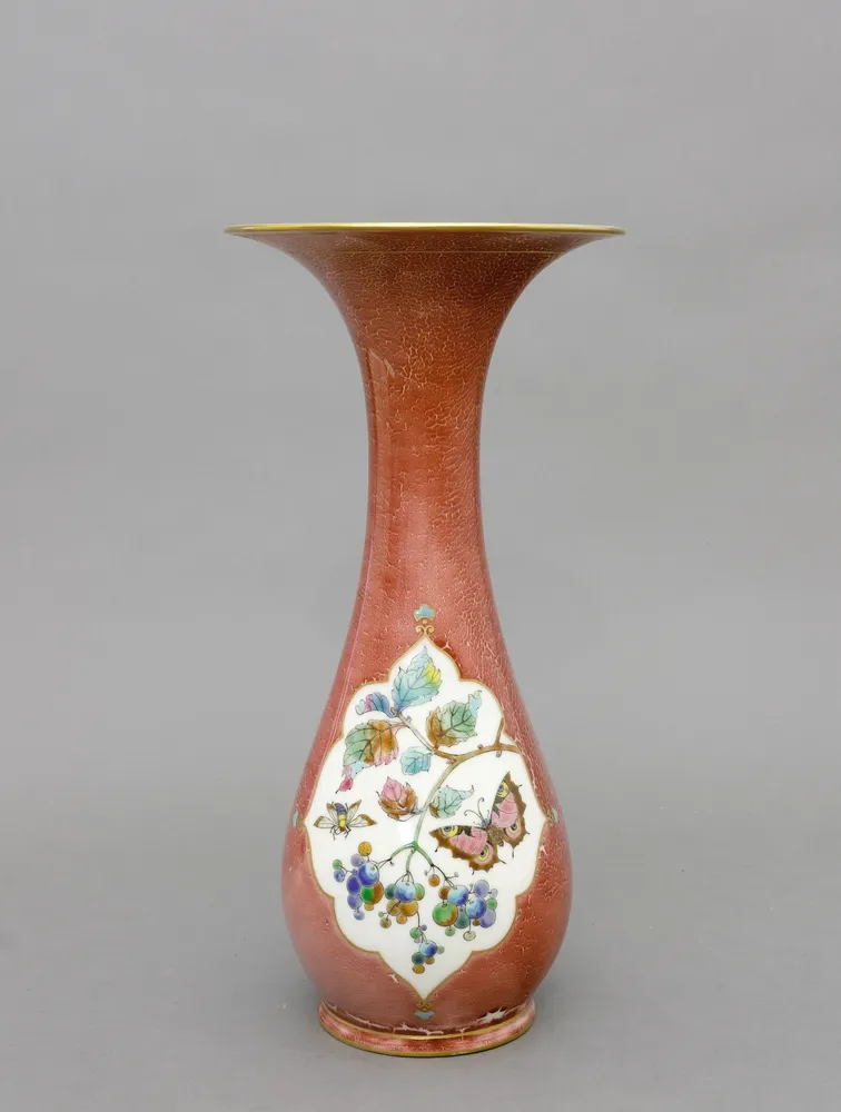 Vase, Seger, KPM Berlin, fin 19e s., forme ventrue avec col évasé