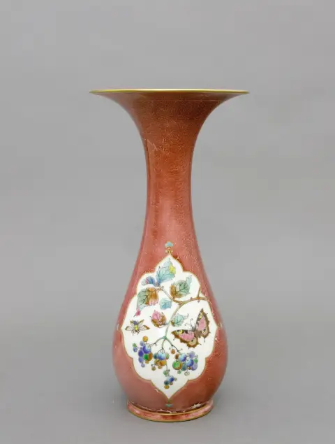 Vase, Seger, KPM Berlin, fin 19e s., forme ventrue avec col évasé