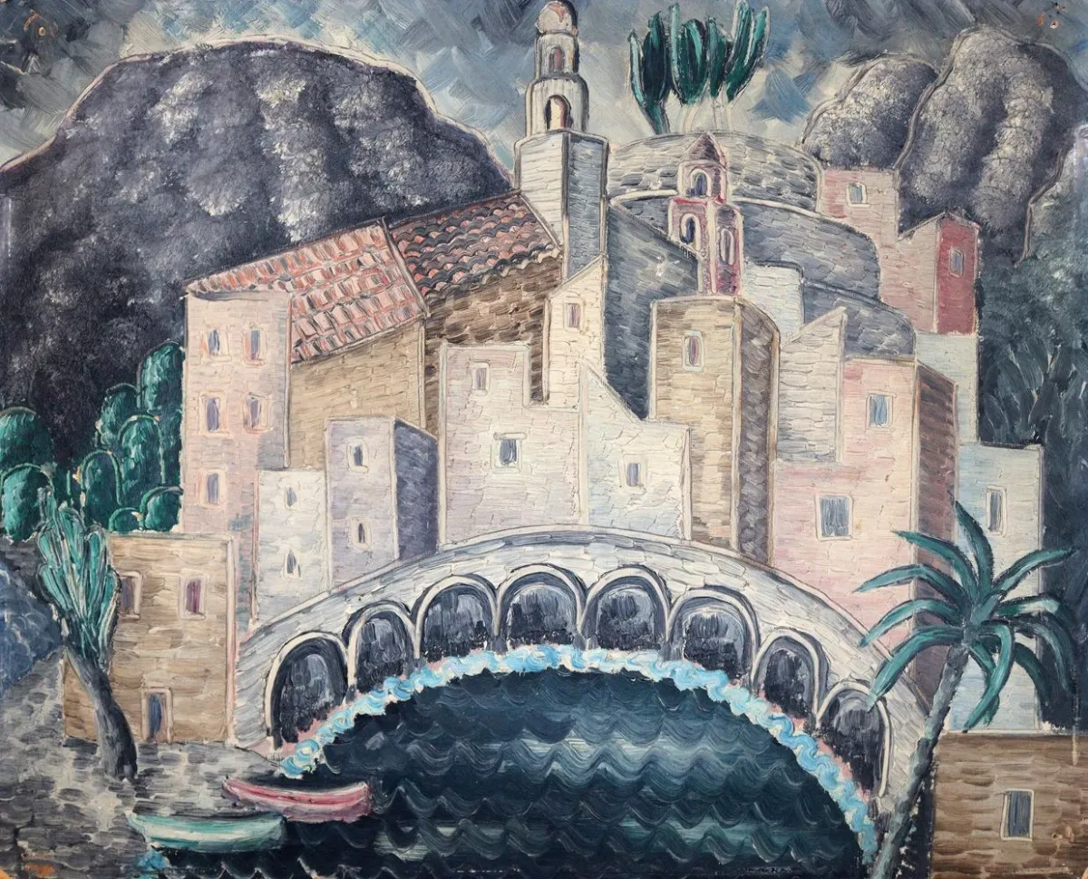 Paysage post-expressionniste