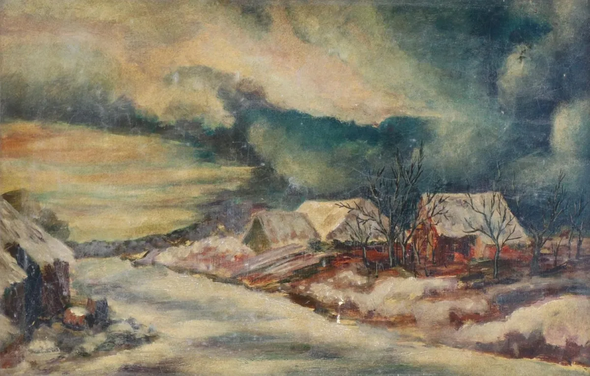 Spätexpressionistische – Winterlandschaft