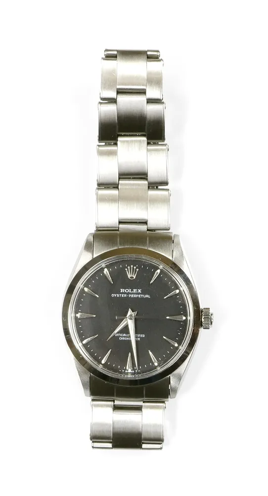 Uhr, Armbanduhr, Rolex, Stahl, Oyster Perpetual Officially Certified Chronometer
