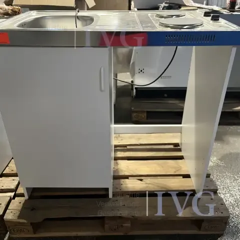 Vestavný dřez s elektrickými plotýnkami