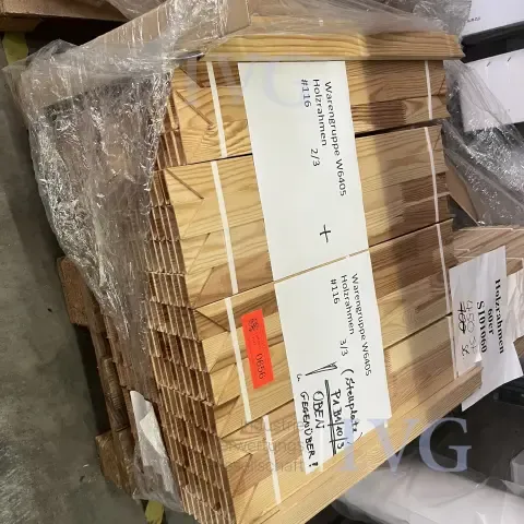 Partij voorraad houten frames steeksysteem