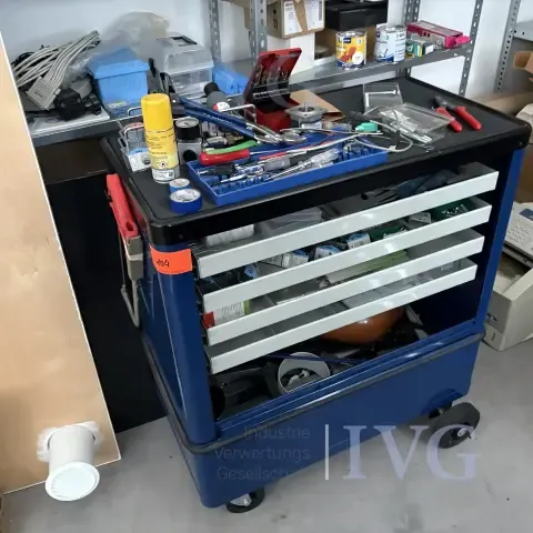 Werkplaatskar (blauw)