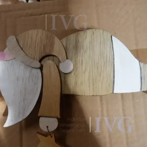 Houten kerstmannen