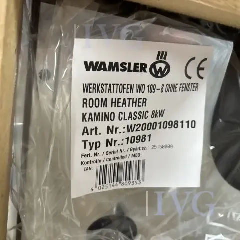 Мастерская печь WAMSLER Kamino Classic 8 кВт