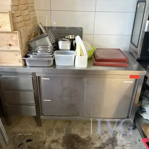 Table de travail en inox
