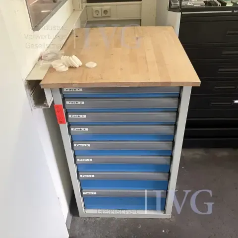 Armoire en acier (bleu/gris)