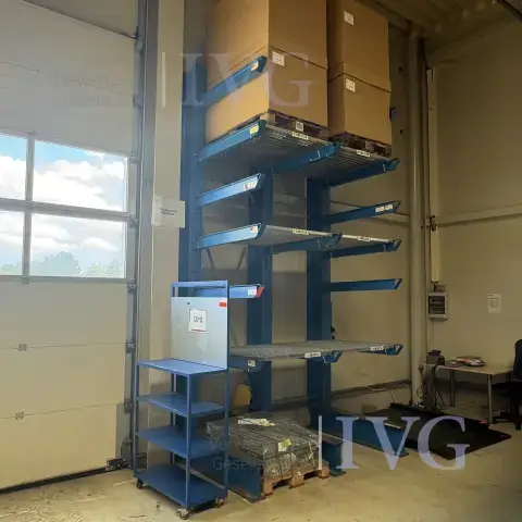 Rayonnage à bras cantilever (bleu)