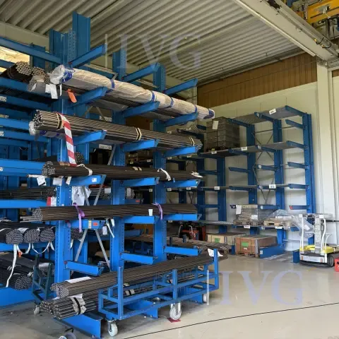 Single-sided cantilever rack (blue)