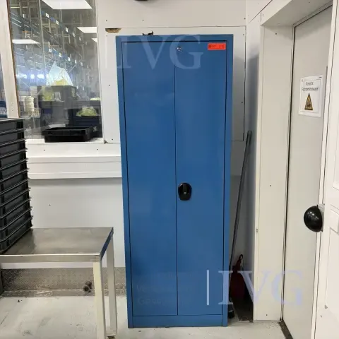 Stalen kast (blauw)