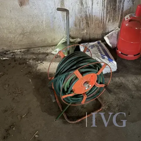 Dévidoir de tuyau d'arrosage mobile (orange)