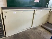 2 Dick metal sliding door cabinets