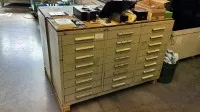 1 metal tool drawer cabinet, 24 drawers