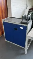1 metal tool cabinet, low