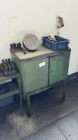 1 metal tool cabinet, low under workbench