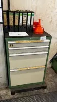 1 metal tool drawer cabinet, 4-drawer