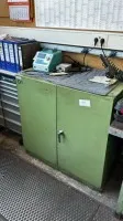 1 metal tool cabinet, low