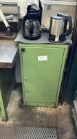 1 metal tool cabinet, low