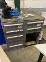 2 metal tool drawer cabinets