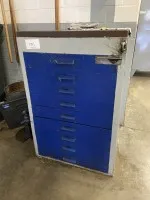 1 metal tool drawer cabinet, 9-drawer