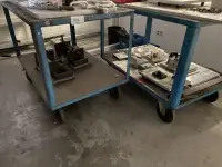 2 chariots de transport, 2 niveaux