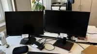 2 Widescreen-TFT-Monitore Lenovo mit Dockingstation