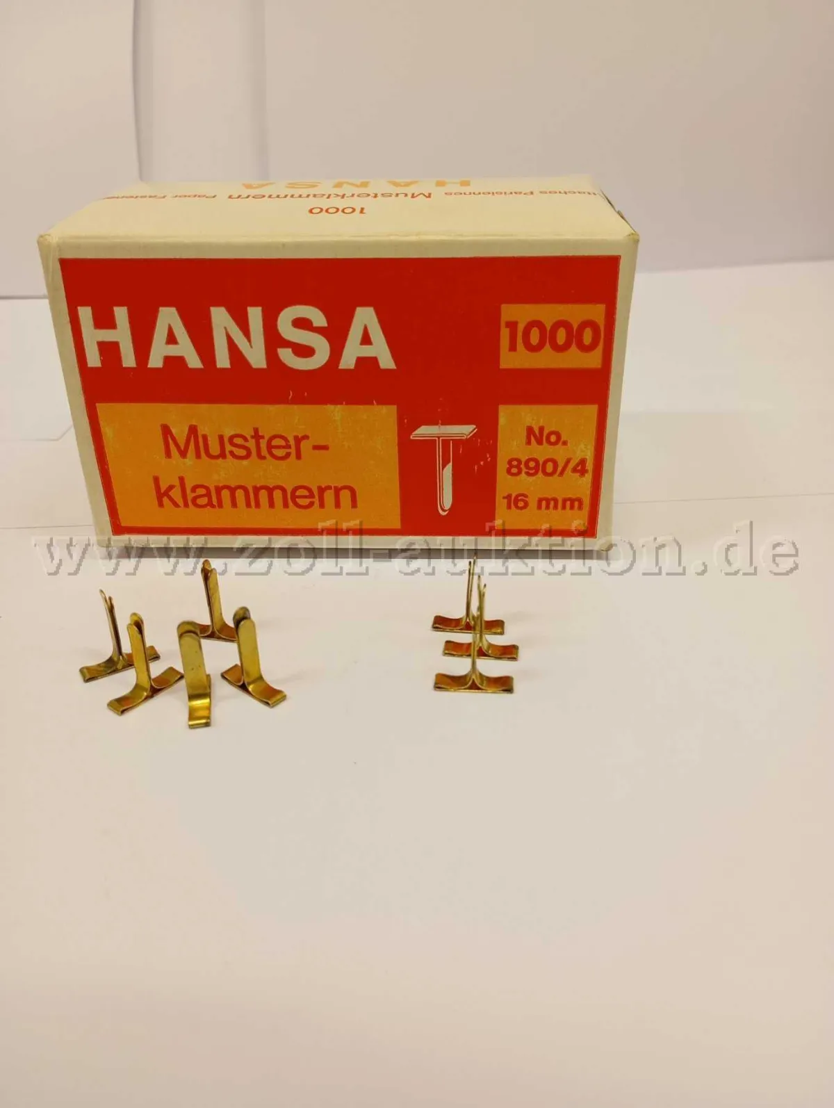 37 pakken platkopclips, lengte 16 mm, van Hansa
